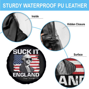 Funny George Washington Spare Tire Cover Suck It England Bold Patriotic 4th of July 1776 TS02 Print Your Wear