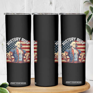 Funny George Washington Weightlifting History Buff Skinny Tumbler 4th of July Patriotic TS11 Print Your Wear