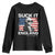 Funny George Washington Youth Sweatshirt Suck It England Bold Patriotic 4th of July 1776 TS02 Black Print Your Wear