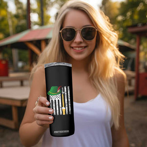 Funny German Beer Skinny Tumbler Oktoberfest Vintage American Flag Alpine hat TS11 Print Your Wear