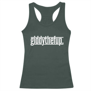 Funny Giddythefup Derby Day Racerback Tank Top Derby Giddy Up Horse Racing TS11 Print Your Wear