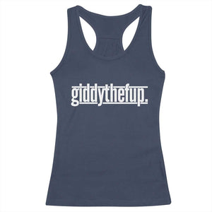 Funny Giddythefup Derby Day Racerback Tank Top Derby Giddy Up Horse Racing TS11 Print Your Wear