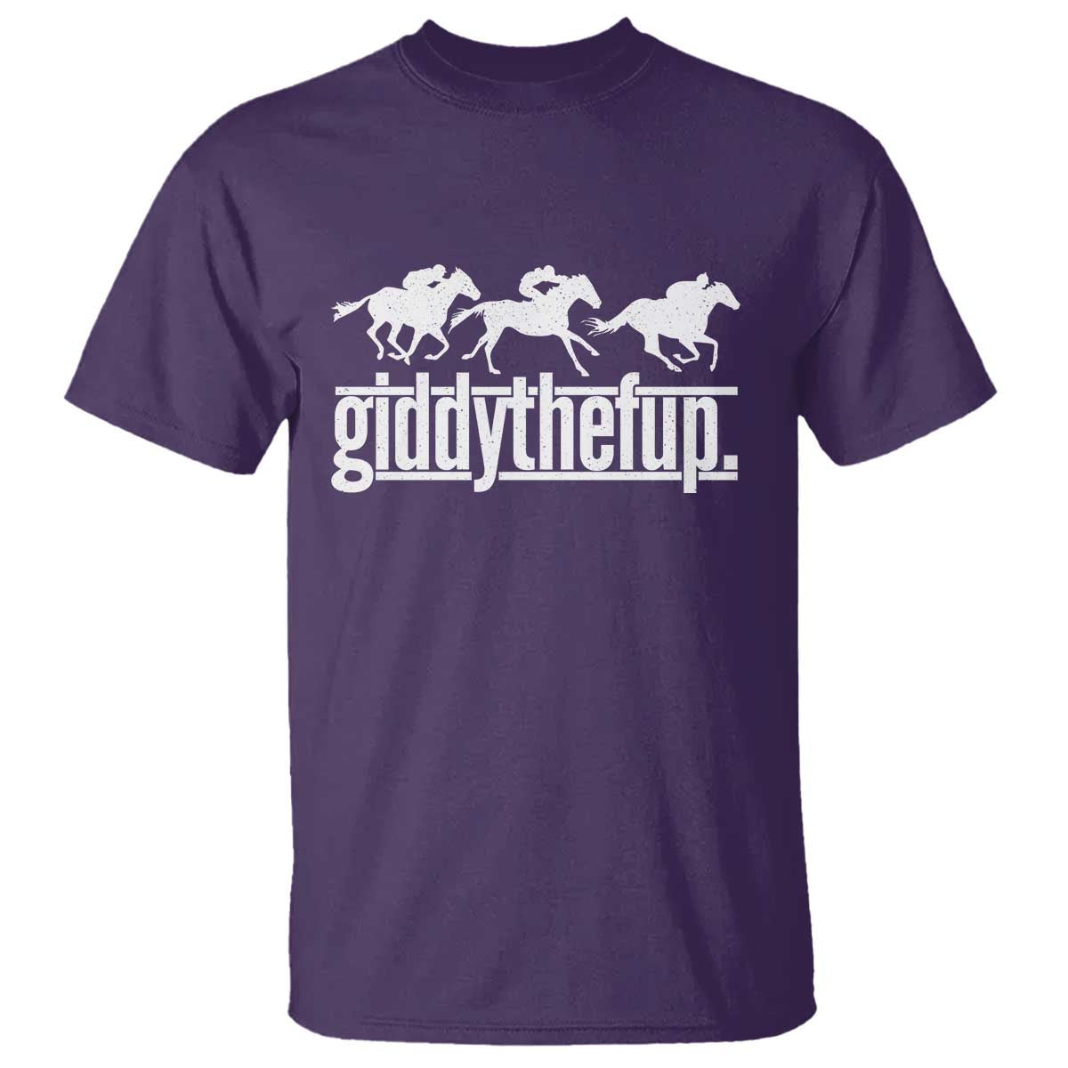 Funny Giddythefup Derby Day T Shirt Vintage Giddy Up Horse Racing TS11 Purple Print Your Wear