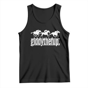 Funny Giddythefup Derby Day Tank Top Vintage Giddy Up Horse Racing TS11 Athletic Heather Print Your Wear