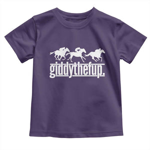 Funny Giddythefup Derby Day Toddler T Shirt Vintage Giddy Up Horse Racing TS11 Print Your Wear