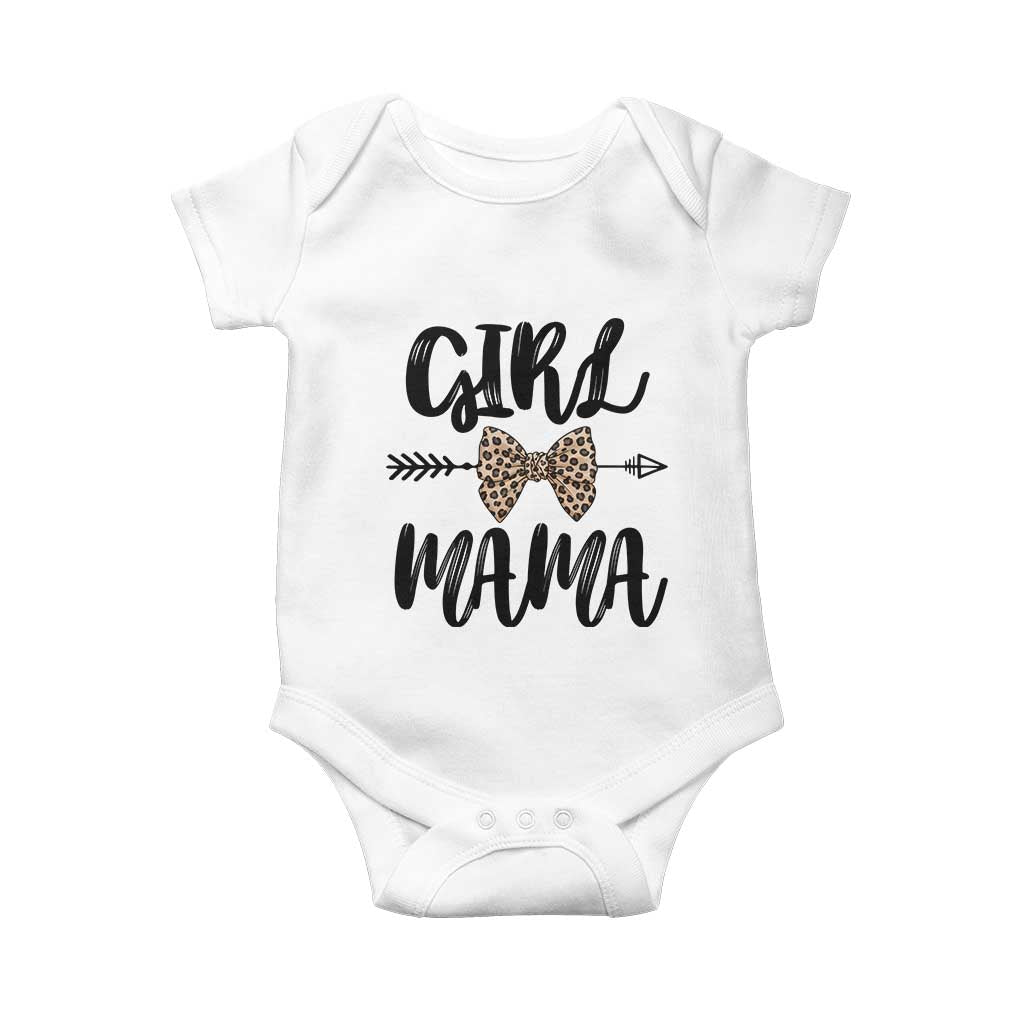 Funny Girl Mama Baby Onesie Leopard New Mom Mother's Day TS11 White Print Your Wear