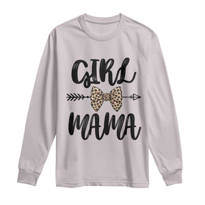 Funny Girl Mama Long Sleeve Shirt Leopard New Mom Mother's Day TS11 Ice Gray Print Your Wear