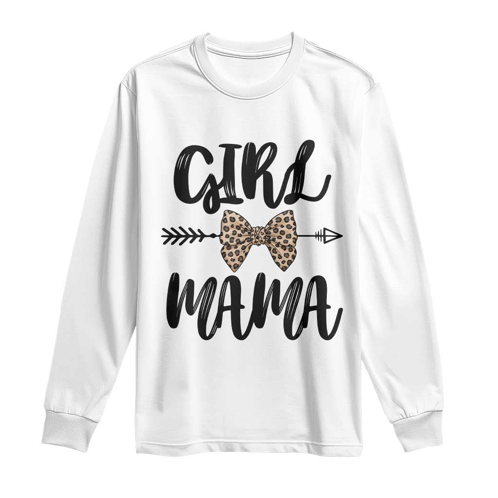 Funny Girl Mama Long Sleeve Shirt Leopard New Mom Mother's Day TS11 White Print Your Wear