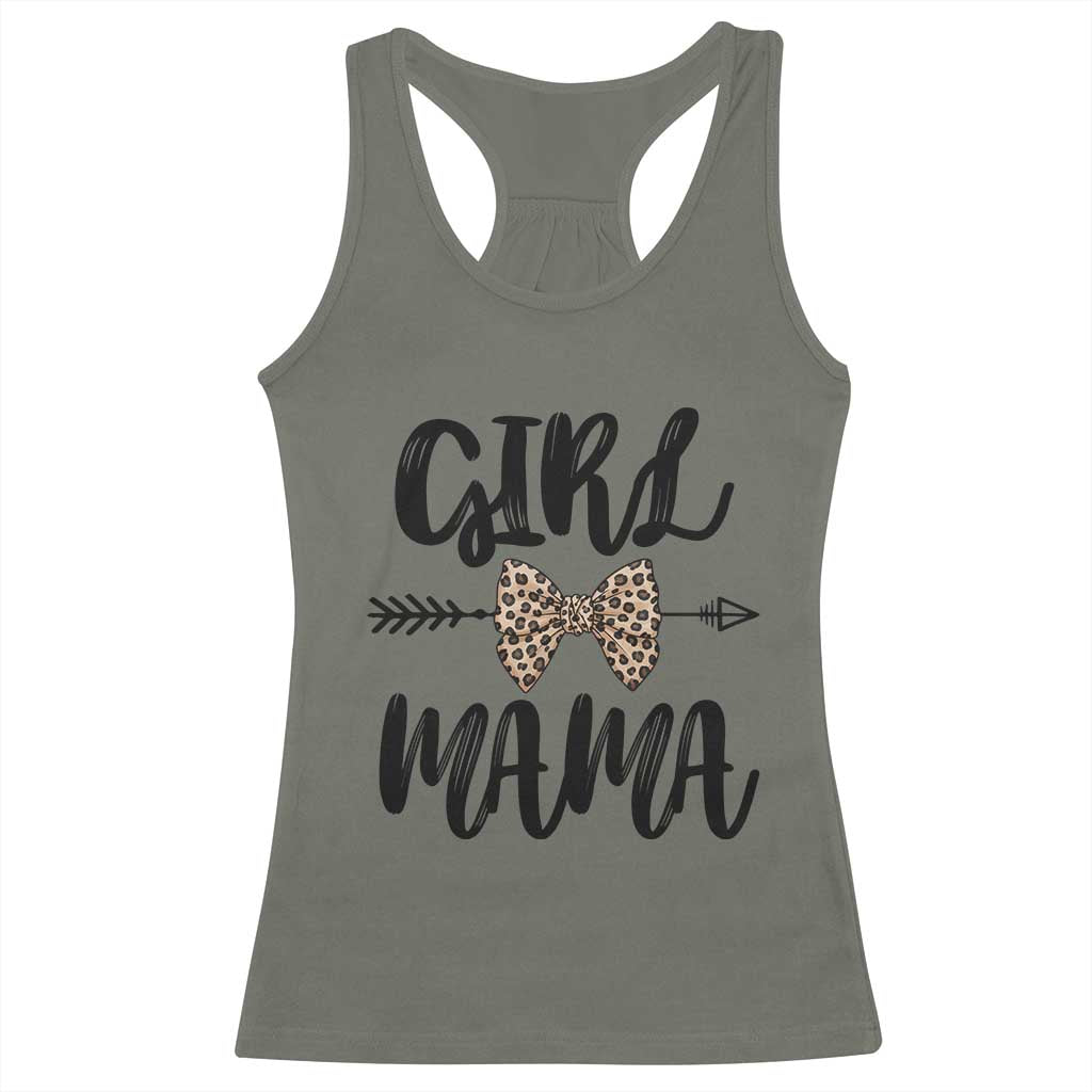 Funny Girl Mama Racerback Tank Top Leopard New Mom Mother's Day TS11 Military Green Print Your Wear