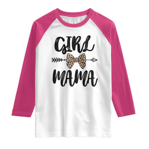 Funny Girl Mama Raglan Shirt Leopard New Mom Mother's Day TS11 White Heliconia Print Your Wear