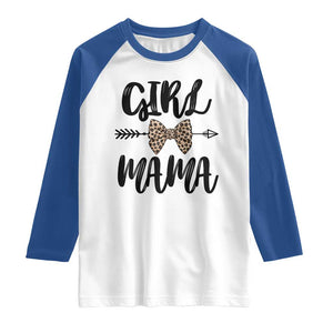 Funny Girl Mama Raglan Shirt Leopard New Mom Mother's Day TS11 White Royal Print Your Wear