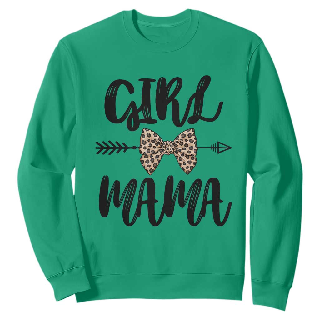 Funny Girl Mama Sweatshirt Leopard New Mom Mother's Day TS11 Irish Green Print Your Wear