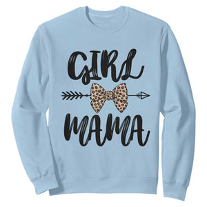 Funny Girl Mama Sweatshirt Leopard New Mom Mother's Day TS11 Light Blue Print Your Wear