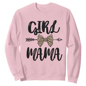 Funny Girl Mama Sweatshirt Leopard New Mom Mother's Day TS11 Light Pink Print Your Wear