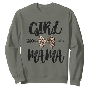 Funny Girl Mama Sweatshirt Leopard New Mom Mother's Day TS11 Military Green Print Your Wear