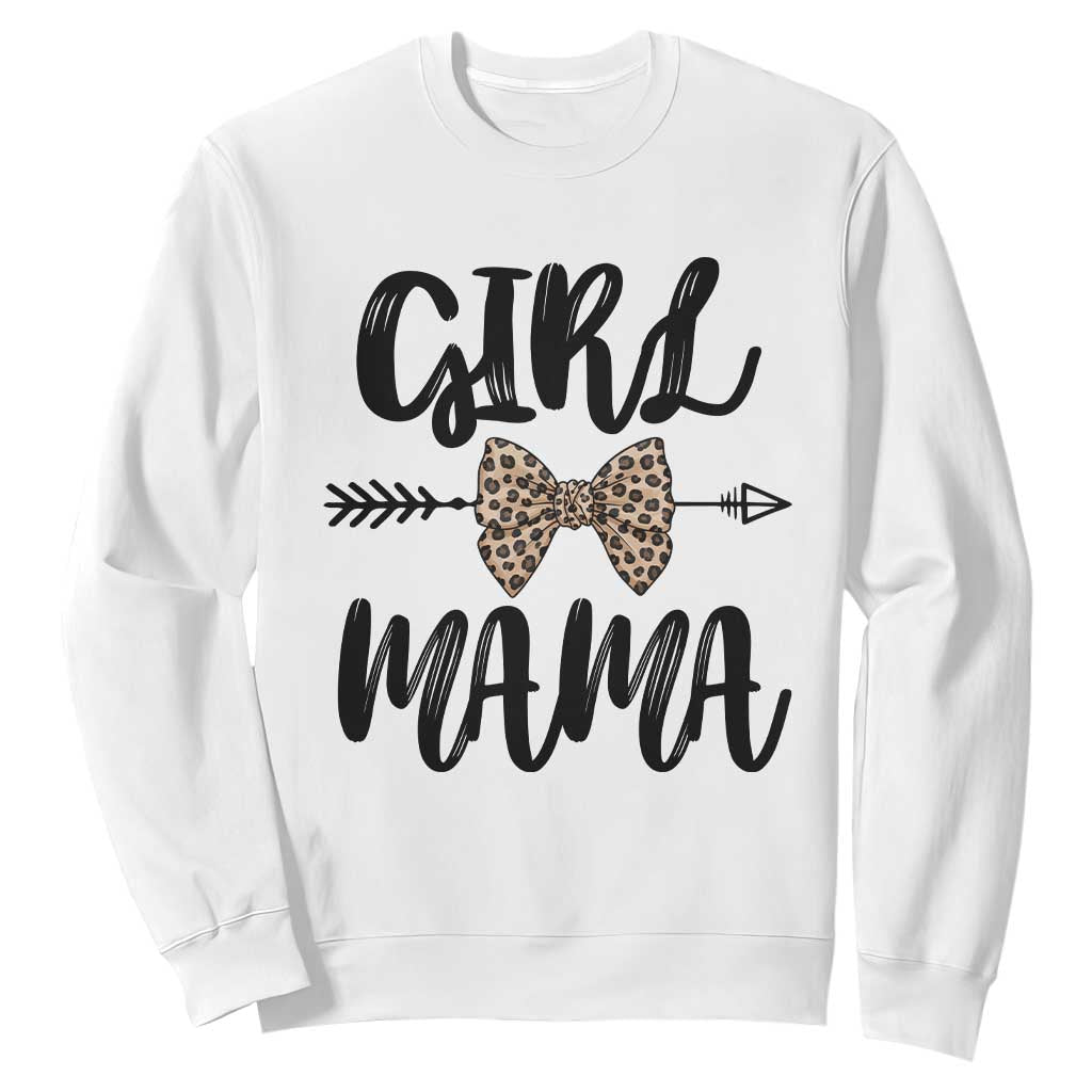 Funny Girl Mama Sweatshirt Leopard New Mom Mother's Day TS11 White Print Your Wear