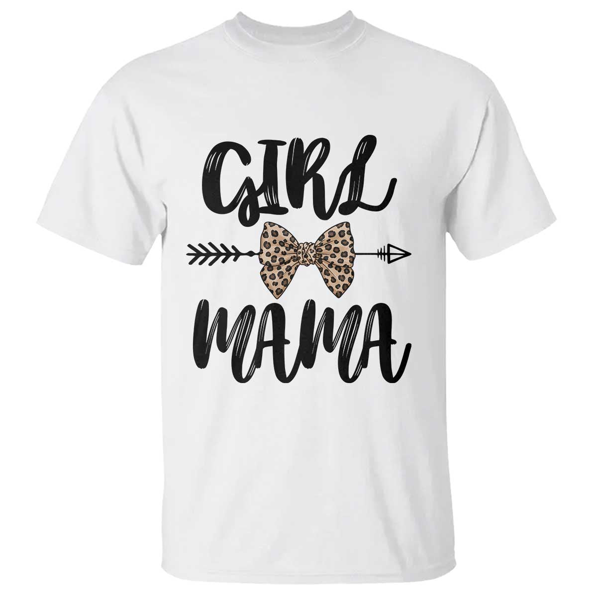 Funny Girl Mama T Shirt Leopard New Mom Mother's Day TS11 White Print Your Wear