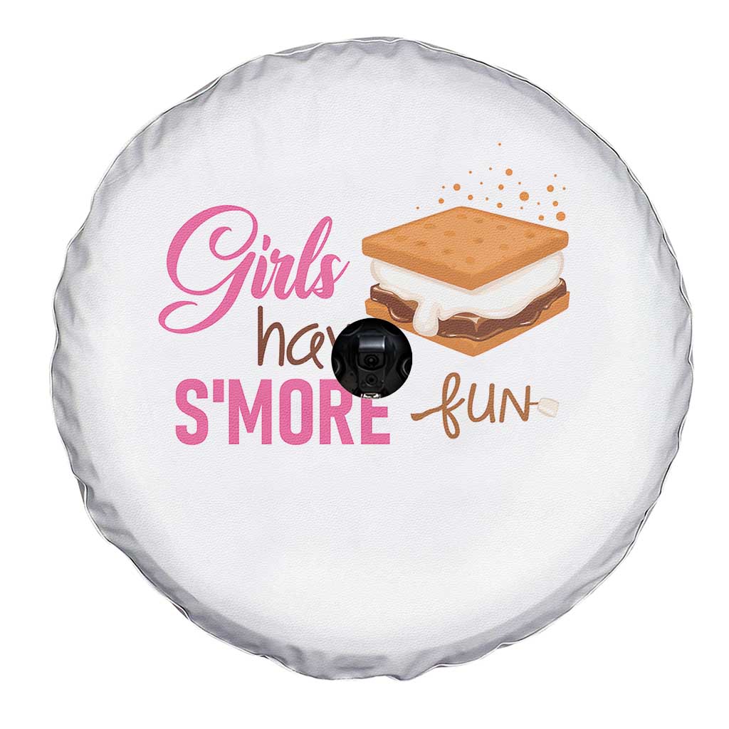 Funny Girls Have Smore Fun Spare Tire Cover Camping Food S'more TS11 Print Your Wear