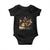 Funny Girls Will Be Girls Feminist Women Baby Onesie TS11 Black Print Your Wear