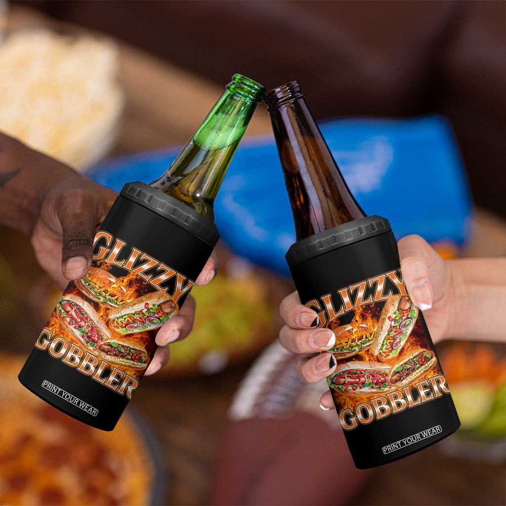 Funny Glizzy Gobbler 4 in 1 Can Cooler Tumbler Glizzy Hot Dog Meme Hilarious TS11 Print Your Wear