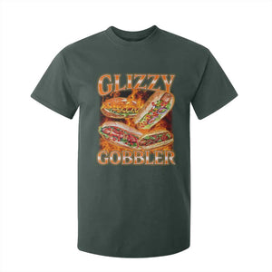 Funny Glizzy Gobbler T Shirt For Kid Glizzy Hot Dog Meme Hilarious TS11 Dark Forest Green Print Your Wear