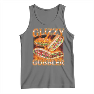 Funny Glizzy Gobbler Tank Top Glizzy Hot Dog Meme Hilarious TS11 Black Heather Print Your Wear