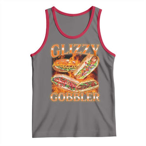 Funny Glizzy Gobbler Tank Top Glizzy Hot Dog Meme Hilarious TS11 Deep Heather Red Print Your Wear