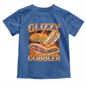 Funny Glizzy Gobbler Toddler T Shirt Glizzy Hot Dog Meme Hilarious TS11 Royal Blue Print Your Wear