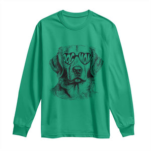Funny Golden Retirever Dog Mom Long Sleeve Shirt Heart Shaped Sunglasses TS11 Irish Green Print Your Wear