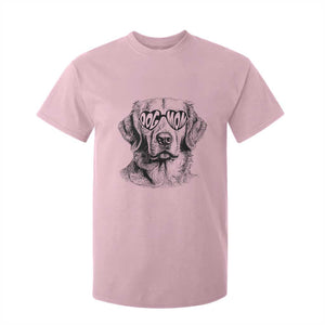 Funny Golden Retirever Dog Mom T Shirt For Kid Heart Shaped Sunglasses TS11 Light Pink Print Your Wear