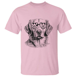 Funny Golden Retirever Dog Mom T Shirt Heart Shaped Sunglasses TS11 Light Pink Print Your Wear