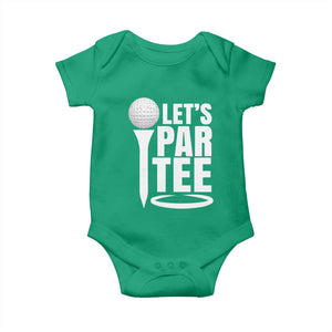 Funny Golfing Baby Onesie Let's Par Tee Fathers Day Golfer Gift Dad Grandpa TS10 Irish Green Print Your Wear