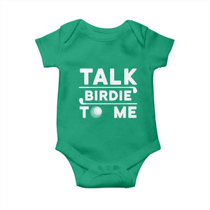 Funny Golfing Baby Onesie Talk Birdie To Me Sarcastic Sayings Golf Golfer TS10 Irish Green Print Your Wear