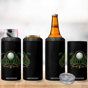 Funny Golfing Dad 4 in 1 Can Cooler Tumbler Best Dad By Par Fathers Day TS11 Print Your Wear