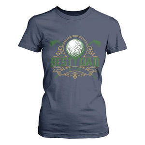 Funny Golfing Dad T Shirt For Women Best Dad By Par Fathers Day TS11 Navy Print Your Wear