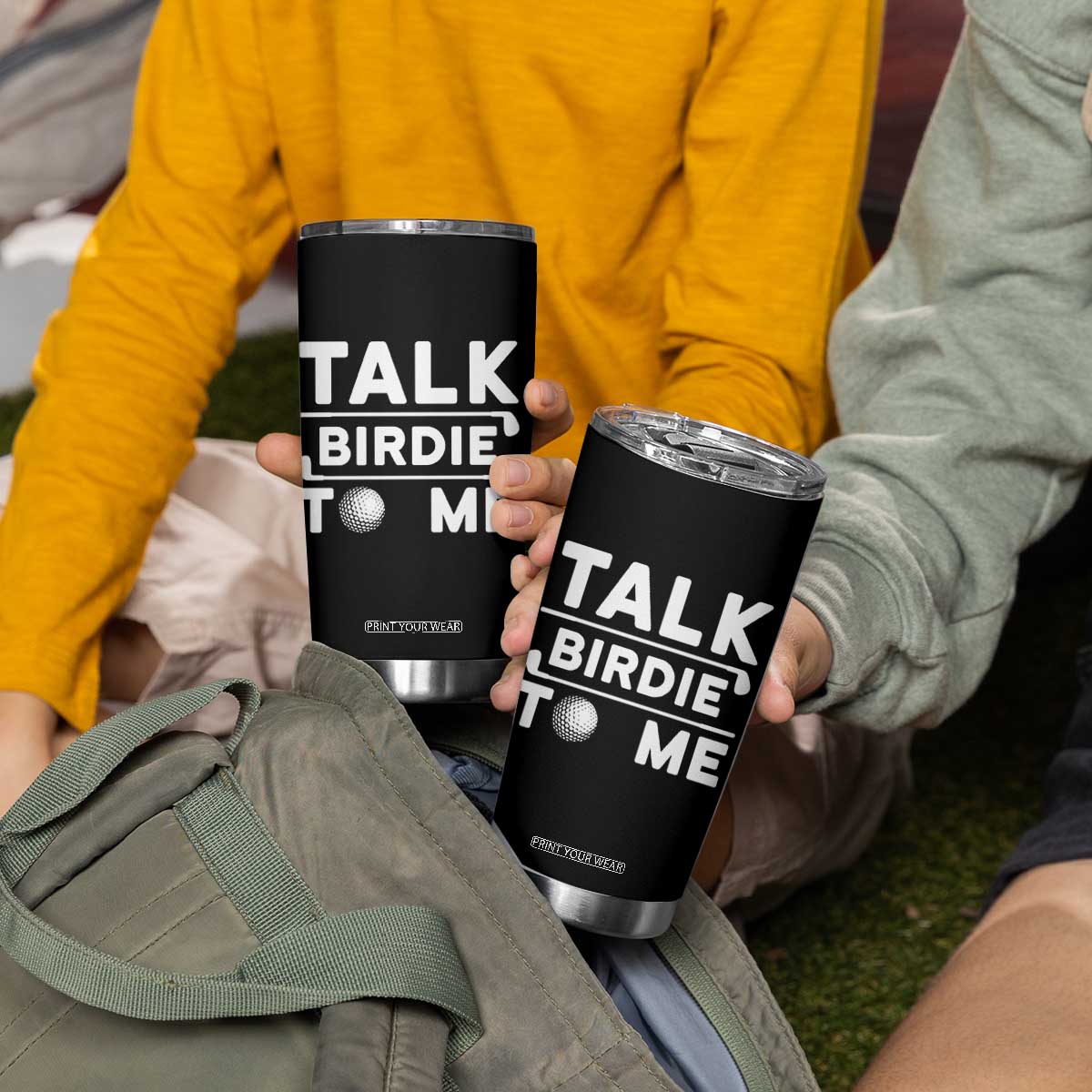 Funny Golfing Tumbler Cup Talk Birdie To Me Sarcastic Sayings Golf Golfer TS10 Print Your Wear