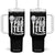 Funny Golfing Tumbler With Handle Let's Par Tee Fathers Day Golfer Gift Dad Grandpa TS10 One Size: 40 oz Black Print Your Wear