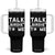 Funny Golfing Tumbler With Handle Talk Birdie To Me Sarcastic Sayings Golf Golfer TS10 One Size: 40 oz Black Print Your Wear