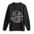 Funny Good Moms Say Bad Words Long Sleeve Shirt Mother's Day Messy Bun Skeleton TS11 Black Print Your Wear
