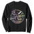 Funny Good Moms Say Bad Words Sweatshirt Mother's Day Messy Bun Skeleton TS11 Black Print Your Wear