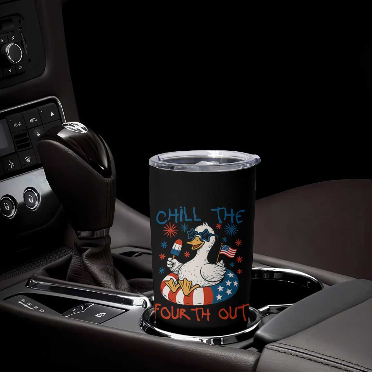 Funny Goose 4th of July Tumbler Cup Chill the Fourth Out Patriotic Humor with Summer Vibes TS02 Print Your Wear