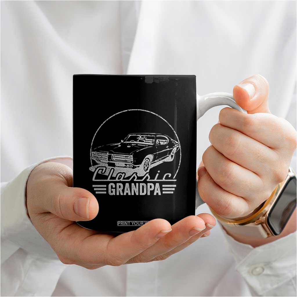 Funny Grandpa Classic Car Graphic Coffee Mug Father's Day Grandpa Gift TB10 Print Your Wear