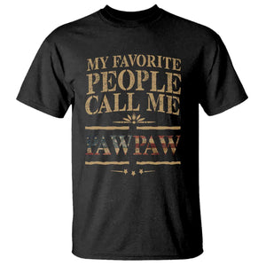 Funny Grandpa T Shirt My Favorite People Call Me Pop Pop Retro American Flag TS10 Black Print Your Wear