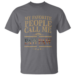 Funny Grandpa T Shirt My Favorite People Call Me Pop Pop Retro American Flag TS10 Charcoal Print Your Wear