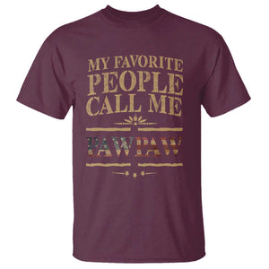 Funny Grandpa T Shirt My Favorite People Call Me Pop Pop Retro American Flag TS10 Maroon Print Your Wear