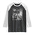 Funny Graphic Bigfoot Selfie with UFOs Weird Raglan Shirt TS10 Black White Print Your Wear