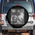 Funny Graphic Bigfoot Selfie with UFOs Weird Spare Tire Cover TS10 No hole Black Print Your Wear