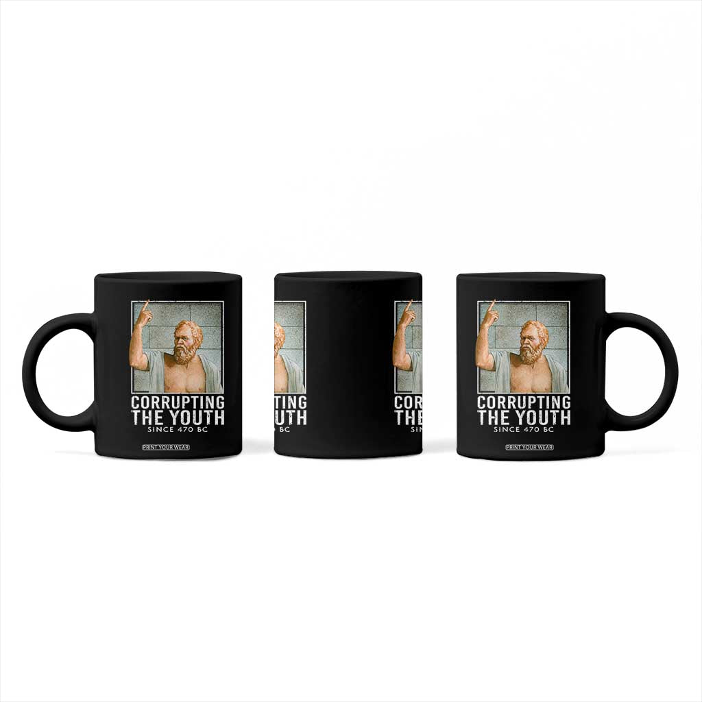 Funny Greek Philosophy Socrates Coffee Mug Corrupting The Youth Philosopher TS09 Print Your Wear