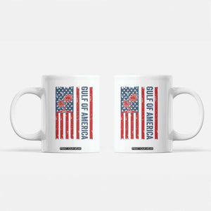 Funny Gulf Of US America Est 2025 Coffee Mug USA American Flag TS02 White Print Your Wear