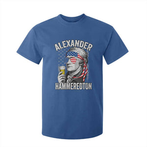 Funny Hamilton Drinking T Shirt For Kid Alexander Hammeredton 4th of July Beer Merica Flag TS10 Royal Blue Print Your Wear